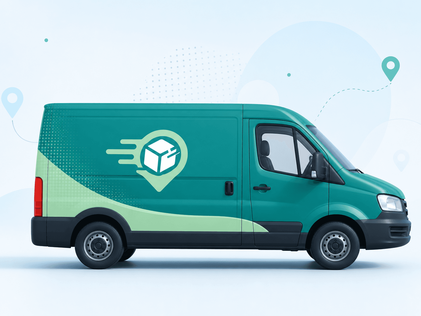 Green Shipshopy delivery van